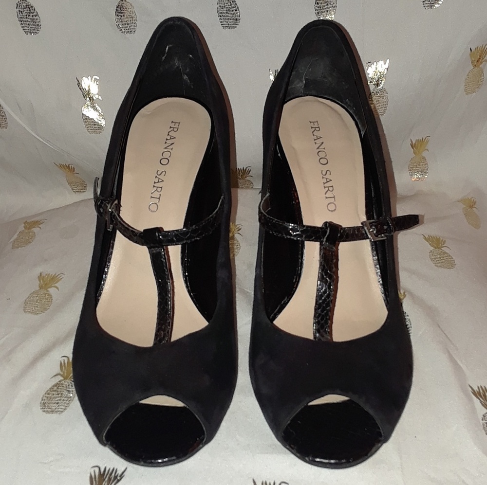 Franco Sarto black heels